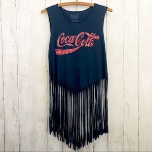 Coca-Cola Fringe Boho Top